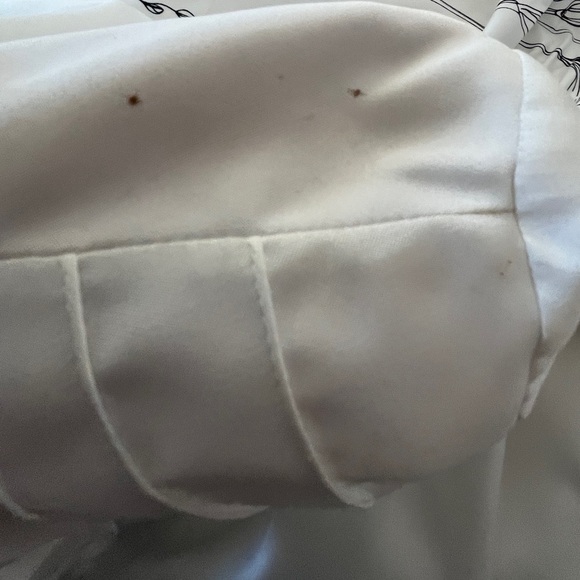 Women’s Rare Vintage Sears Long Sleeve White Blouse Sz XS/S - Picture 5 of 6